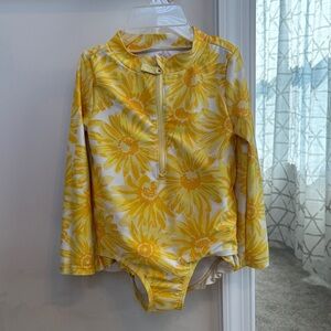 Carter's Yellow Floral Kids Rashguard